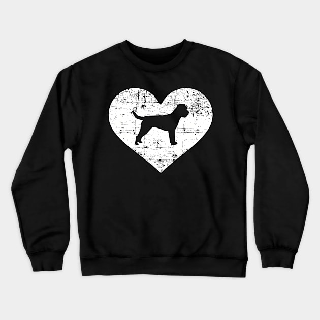 Border Terrier heart Crewneck Sweatshirt by Designzz